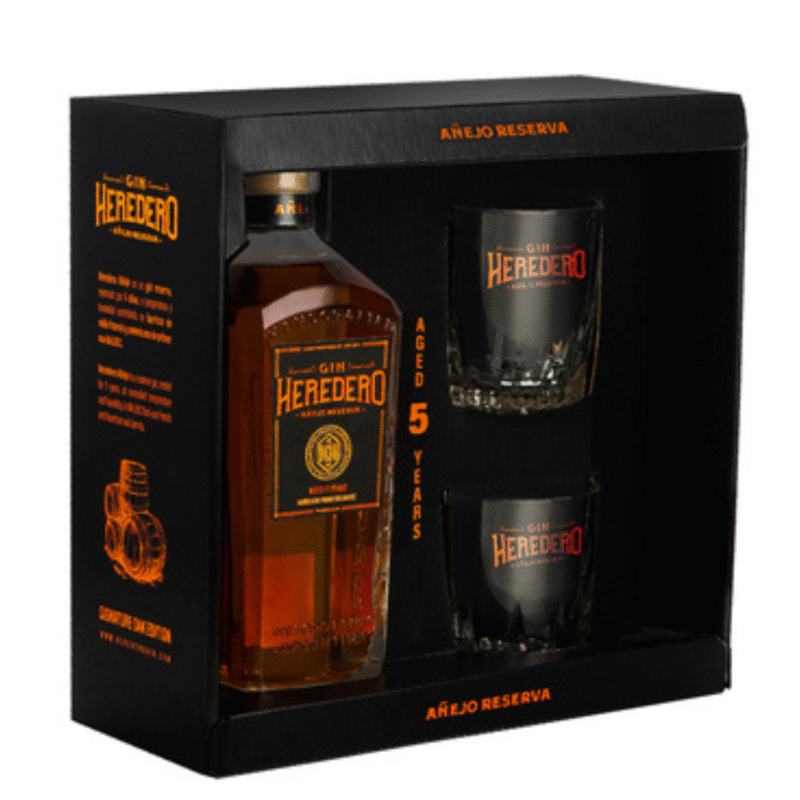 Heredero Gin Añejo Reserva + vasos