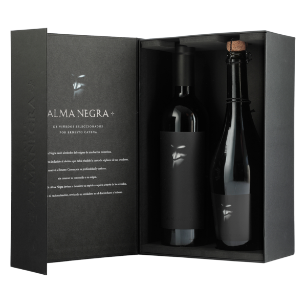 Estuche Alma Negra, Tinto + Espumante